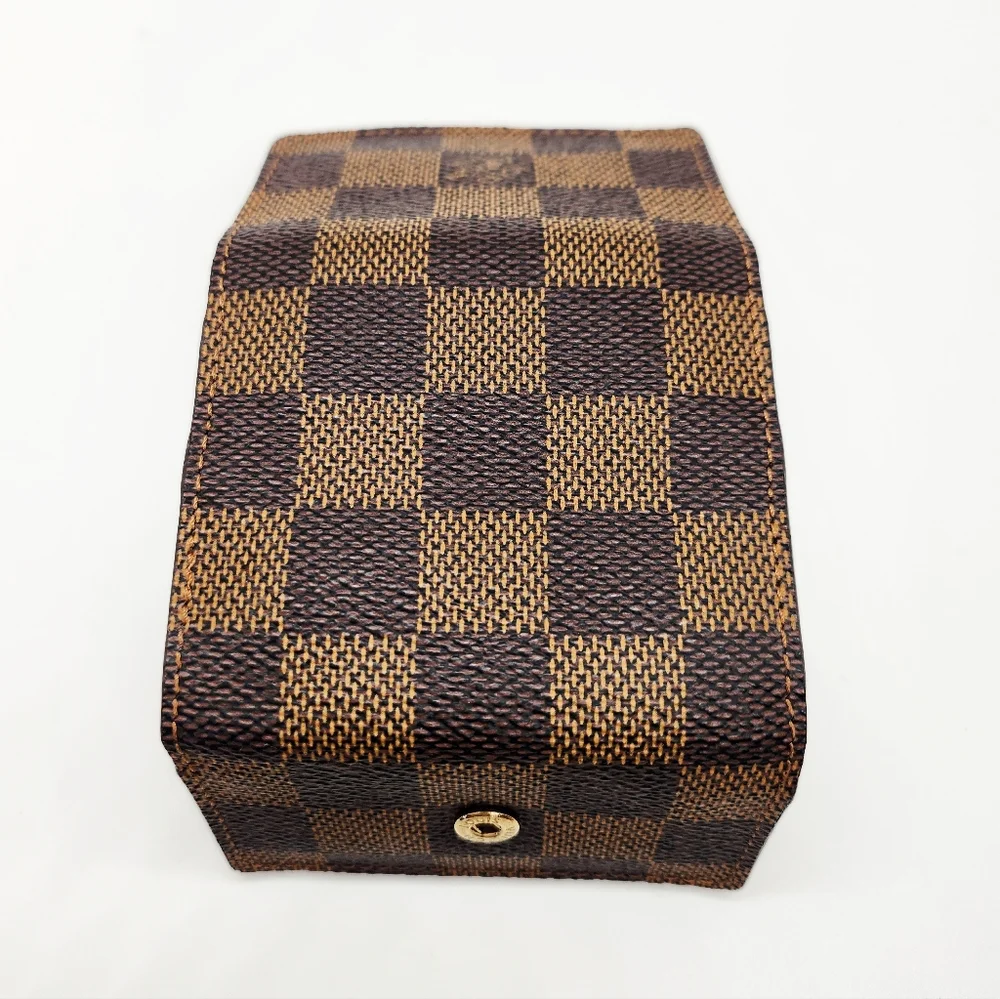 Louis Vuitton Damier Ebene Trifold Cufflink  Case - Picture 4 of 9